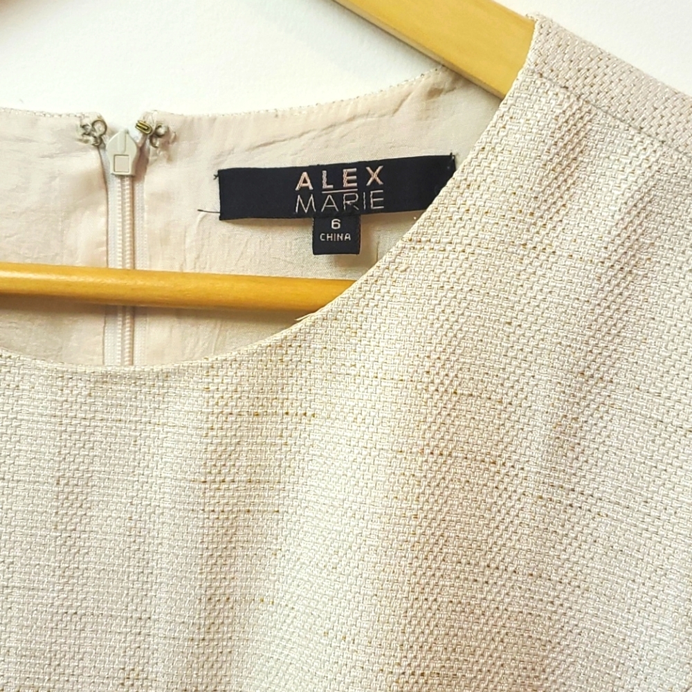 🤍Embroidered Cream Dress 👗